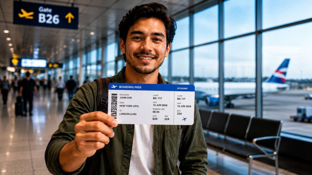Why is a boarding pass required when traveling by plane